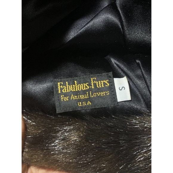FABULOUS FURS FOR ANIMAL LOVERS | Women’s Brown Faux Fur Hat Size: Small - Picture 3 of 3